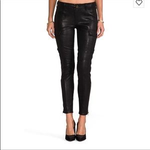 J Brand Houlihan Leather Pants 25
